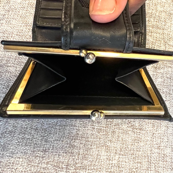 Maison Mollerus Canvas/Leather Wallet Black Good Condition - Picture 8 of 8